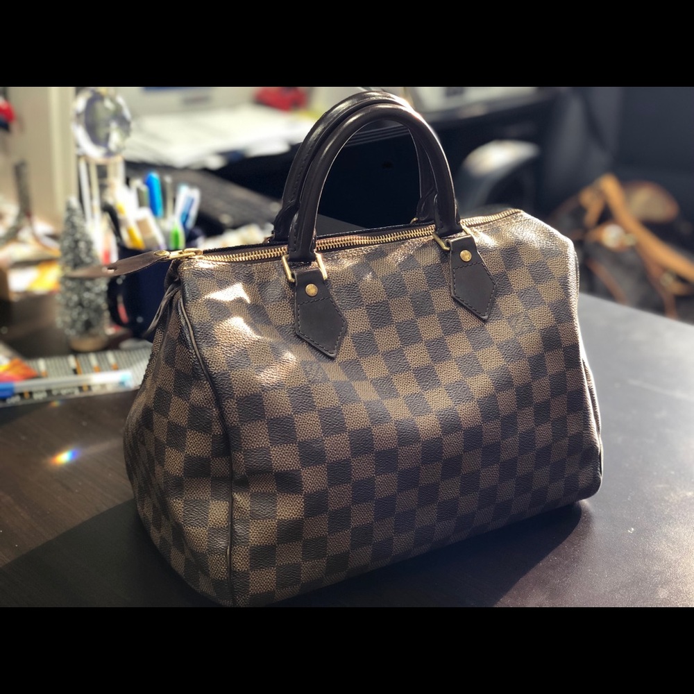 SOLD - Louis Vuitton Speedy 30 Damier Ebene